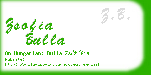 zsofia bulla business card